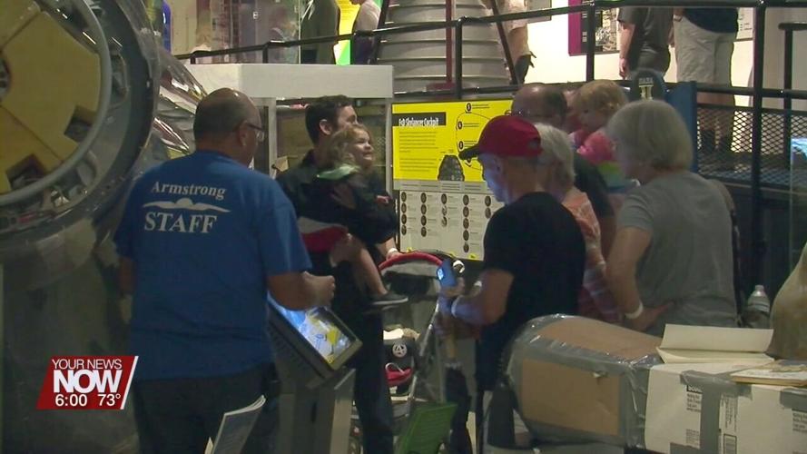 People come to the museum on the final day of Summer Moon Festival