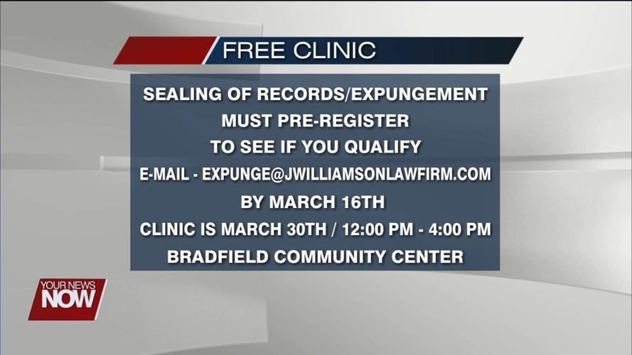 Upcoming clinic wants to assist eligible individuals with sealing of records and expungement