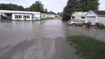 Wapakoneta firefighters check on residents trapped by flood waters