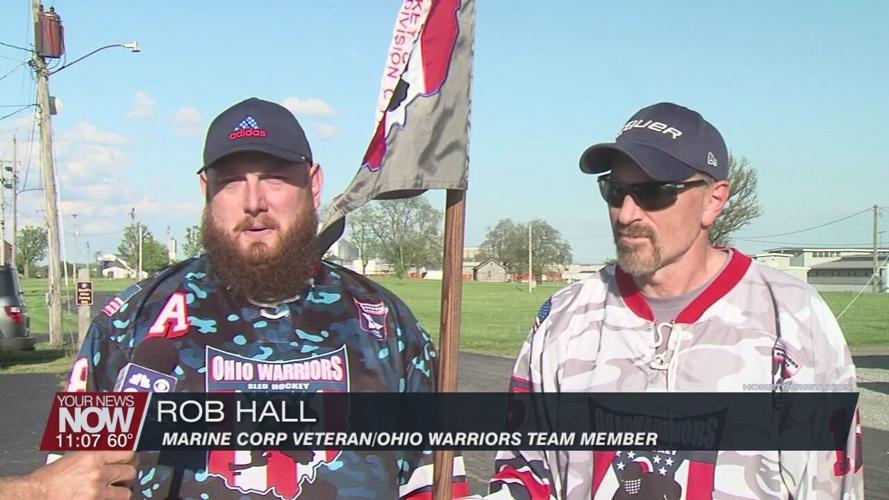 Cyclist raising money and awareness on behalf of veterans dealing with PTSD and TBI