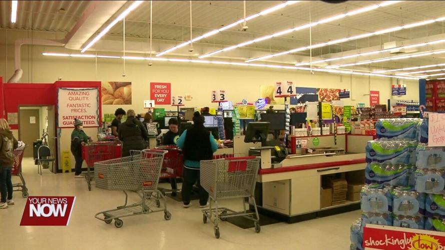 Shoppers are stocking up on food and supplies ahead of winter storm