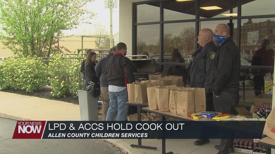 Allen County Children Services and Lima Police Department hold cookout