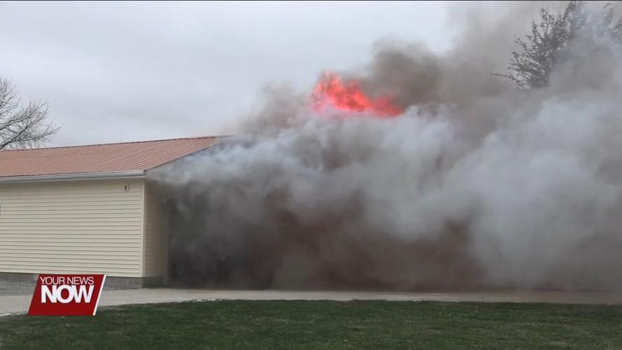 Multiple departments battle a two-alarm fire on N. Cool Road