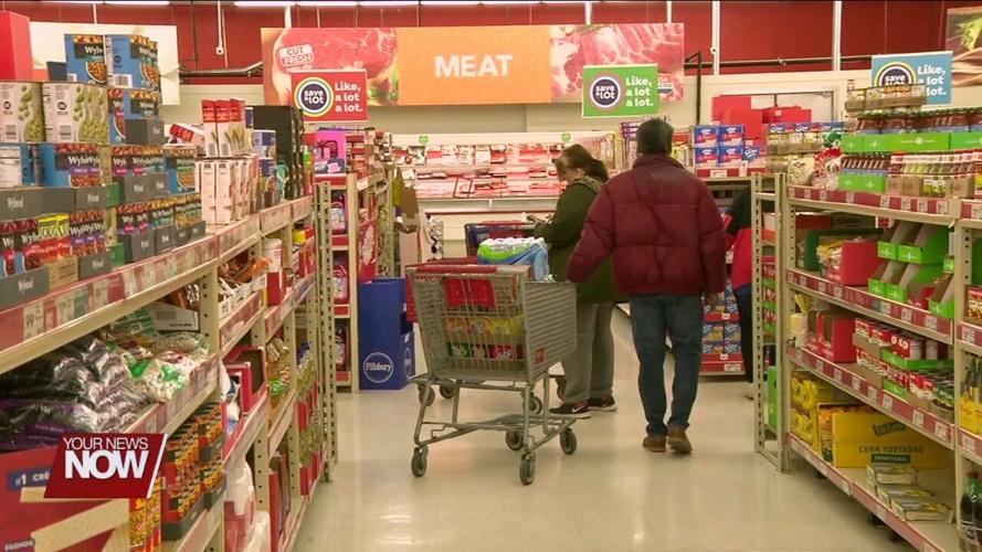 Shoppers are stocking up on food and supplies ahead of winter storm