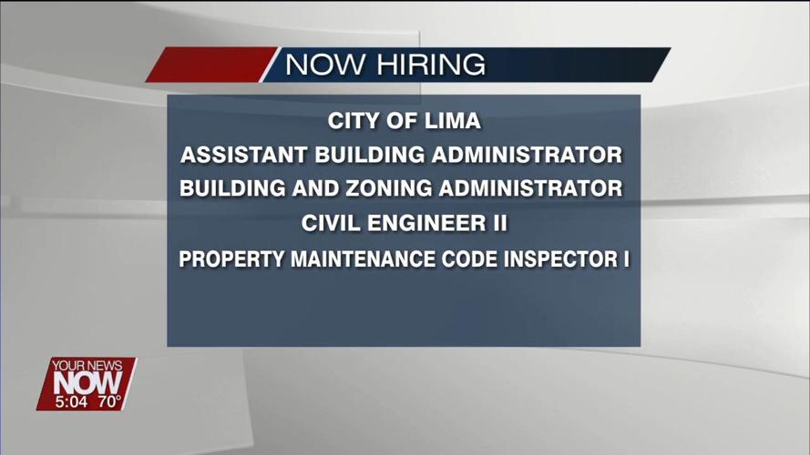 City of Lima looking to hire and fill several job openings