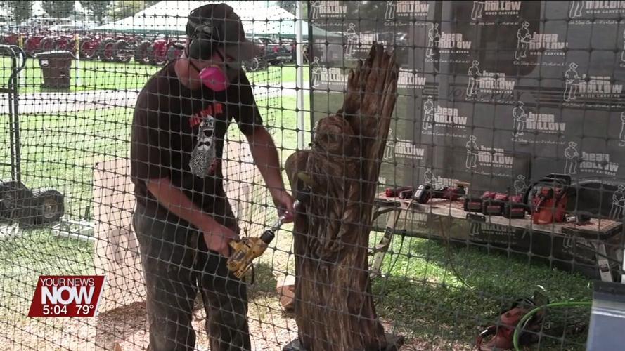 Bear Hollow Wood Carvers use chainsaws to sculpt beautiful art out of wood logs