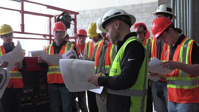 Ohio Northern University students tour local manufacturing, construction sites