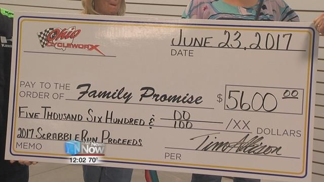 Ohio Cycleworx presents generous donation to Family Promise News