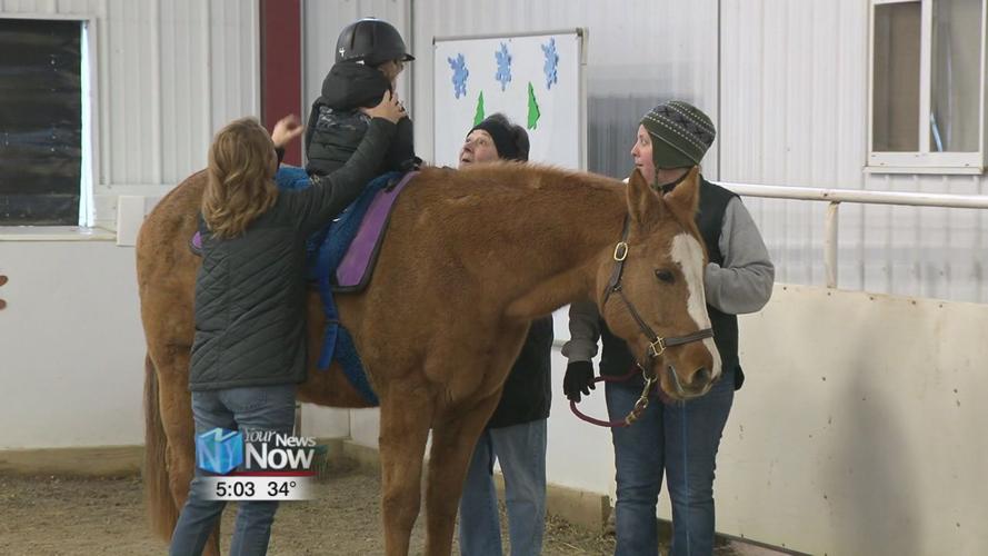 Lima Moose Lodge presents donation to the Equestrian Therapy Program