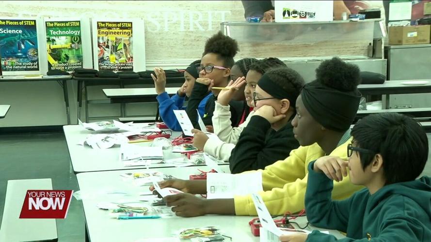 Heir Force Community School students take part in P&G Stem Workshop