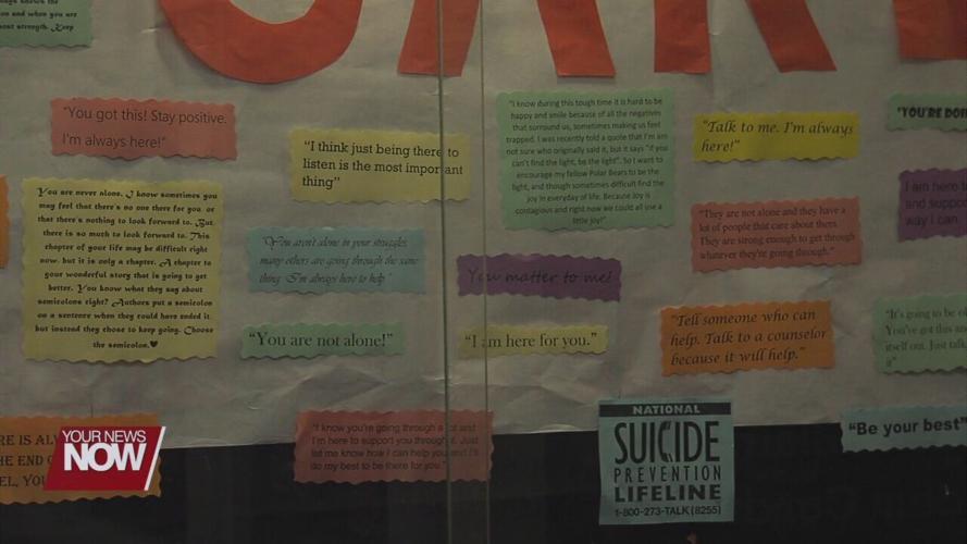 ONU Students send positive messages to one another with Encouragement Wall