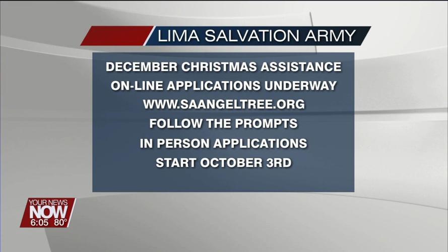 Lima Salvation Army surpasses Christmas in July goal, online applications begin for Christmas assistance
