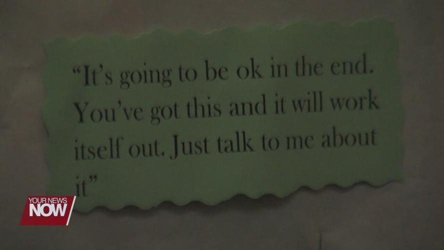 ONU Students send positive messages to one another with Encouragement Wall