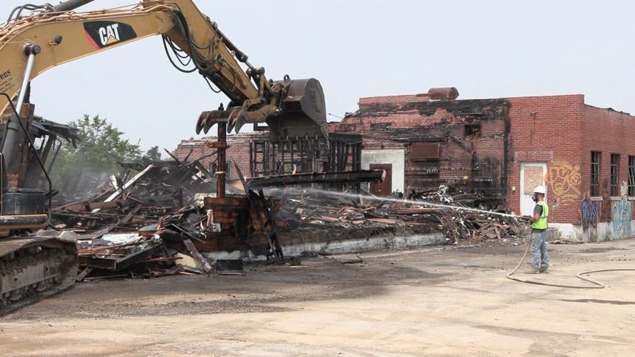 Demolition begins on EDCO Tool and Supply building