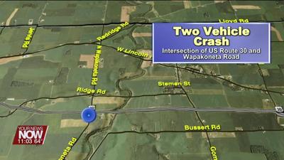 One seriously injured after crash at U.S. 30 and Wapak Road