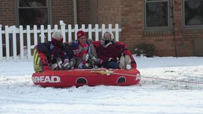 Otterbein Cridersville Seniors Take Snow Sled Ride of a Lifetime