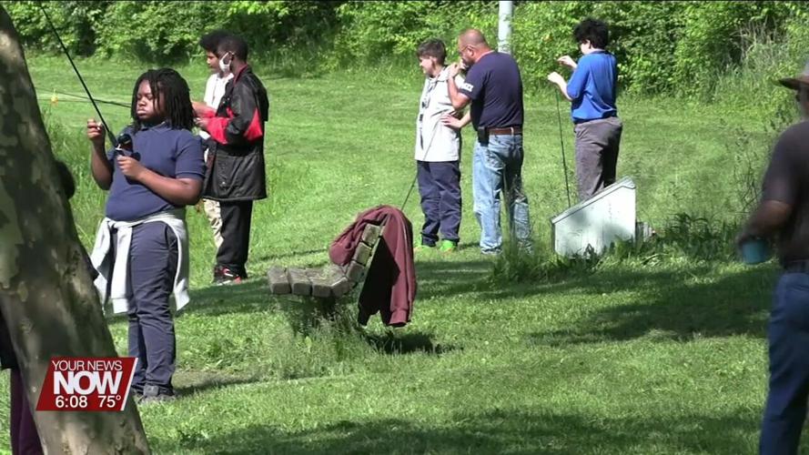 West Middle School students go on a fishing adventure thanks to the City of Lima and ODNR