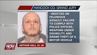 Hall indicted on multiple charges after allegedly shooting at a police officer