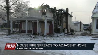 Saturday evening house fire in Buckland damages home next door