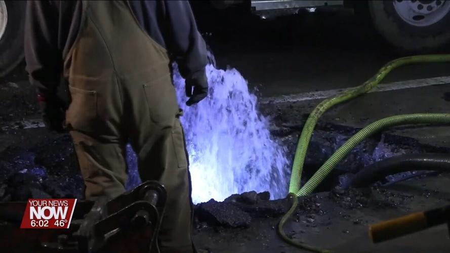 Sudden swing in temperature leads to several water main repairs around Lima