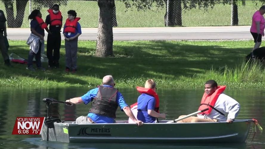 West Middle School students go on a fishing adventure thanks to the City of Lima and ODNR