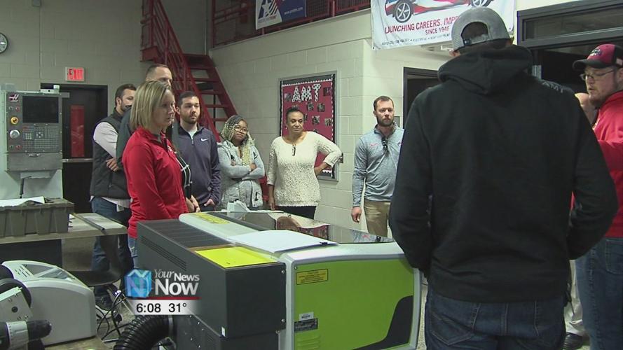 The 2019 Allen Lima Leadership class heads into the classroom