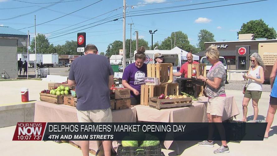 Delphos Farmers' Market opening day