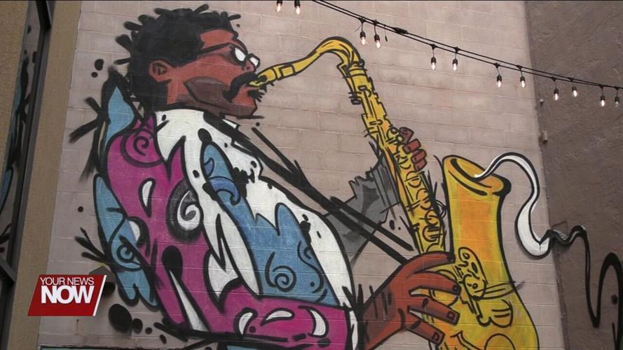ArtSpace Lima Unveils Mural of Lima Jazz Tenor Saxophonist Joe Henderson for Family and Community Members