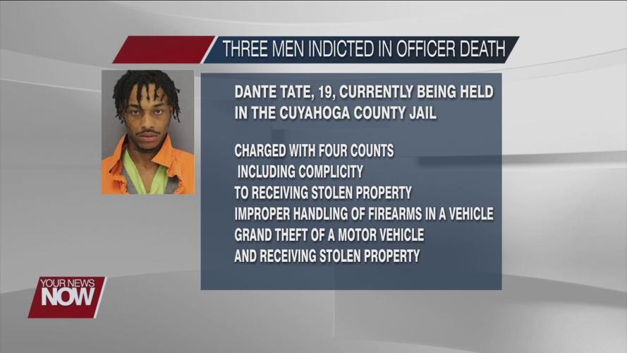 Three men accused of officer death indicted in court