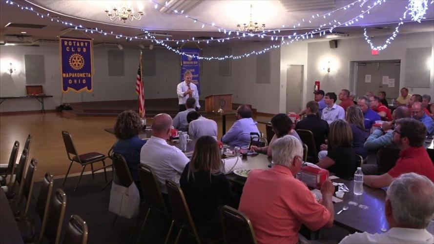 Congressman Jim Jordan speaks to Wapakoneta Rotarians