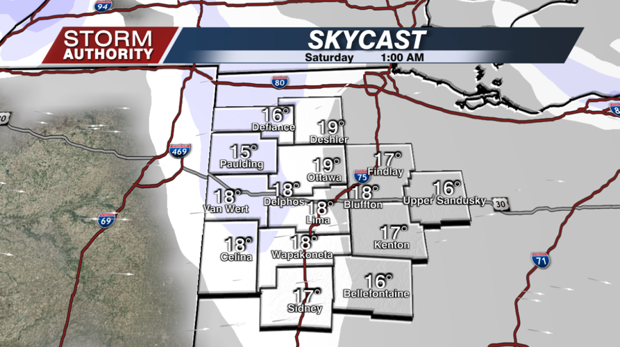 Future Radar 1AM Saturday