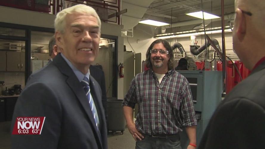 The Chancellor of the Ohio Department of Higher Education making a stop in Allen County to tour Apollo Career Center