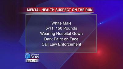 Findlay police are searching for a man who ran off during mental health screening