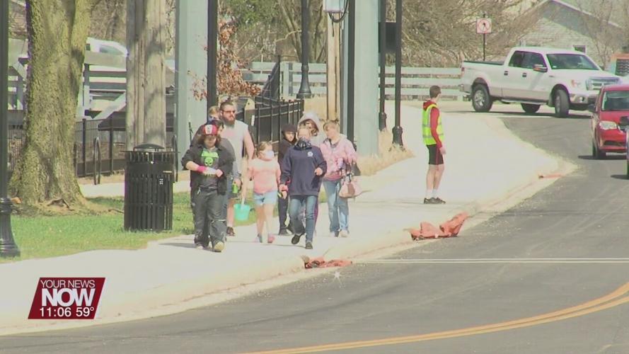 scavenger hunt fills streets for early Easter family fun
