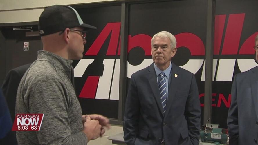 The Chancellor of the Ohio Department of Higher Education making a stop in Allen County to tour Apollo Career Center