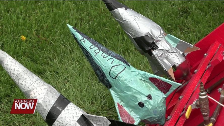 Physics students at Shawnee have a blast with annual Bottle Rocket Launch competition
