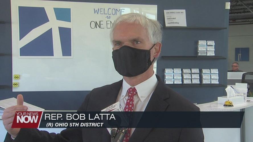 Latta gets up close and personal with wind turbines in Findlay