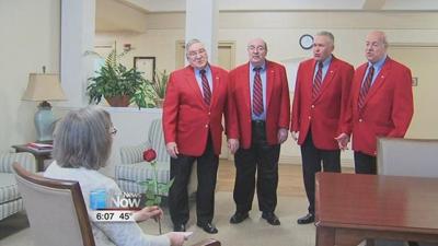Lima Beane Chorus quartets perform Singing Valentines