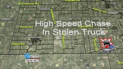 14-year-old boy leads police on high speed chase after stealing two vehicles