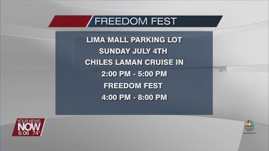 Lima Mall hosting Freedom Fest July 4th