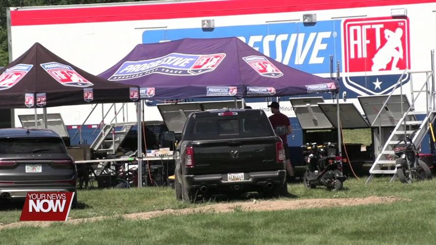 Motorcycle racing at the Allen County Fairgrounds