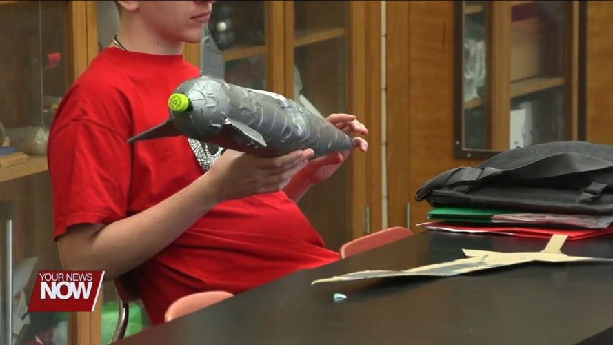 Physics students at Shawnee have a blast with annual Bottle Rocket Launch competition