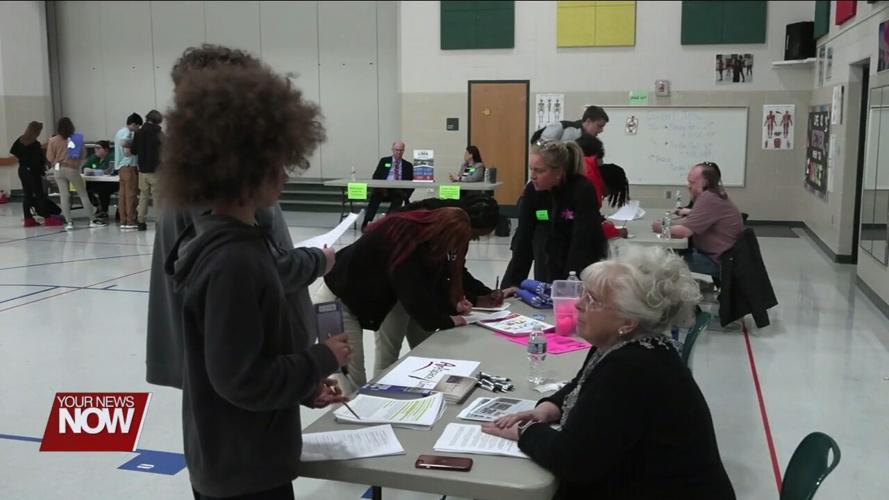 7th and 8th graders interview with various professionals to learn more about career options