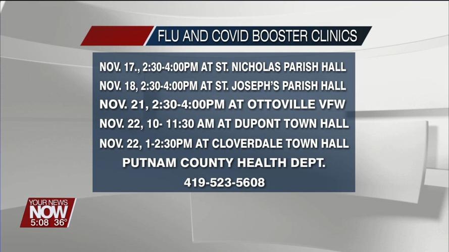 Putnam County Health Department is holding COVID and flu shot clinics