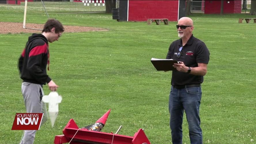 Physics students at Shawnee have a blast with annual Bottle Rocket Launch competition