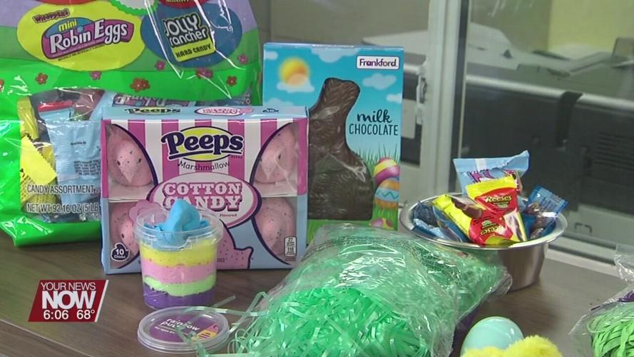 Keep Easter decorations and candy out of reach from the family pet