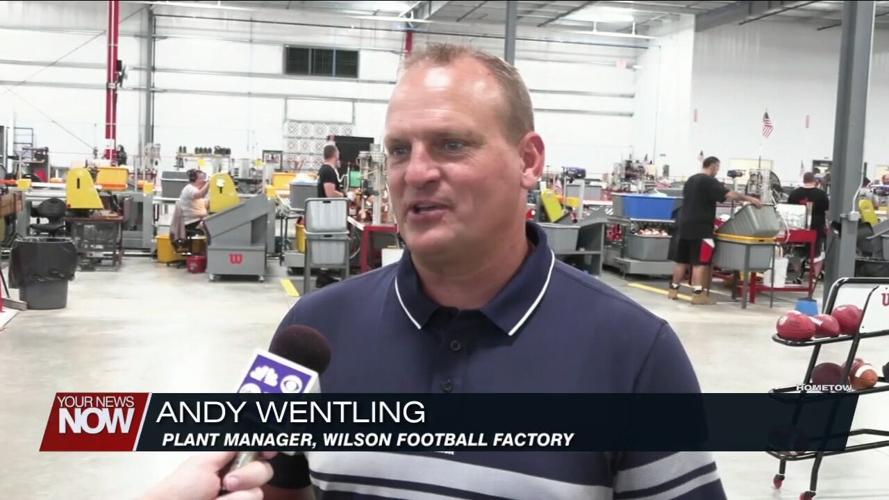 Lt. Governor Jon Husted sees firsthand the impact of Ada's Wilson Football Factory