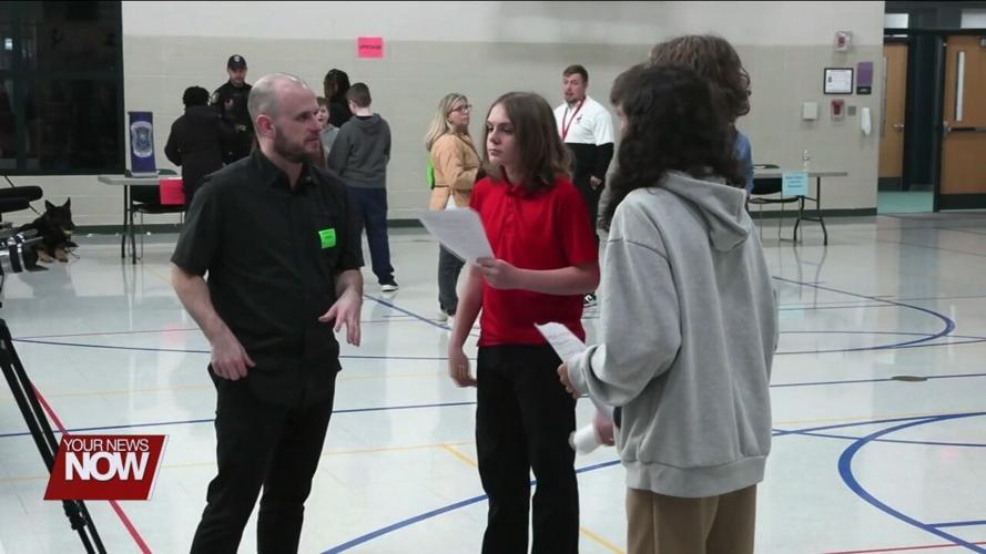 7th and 8th graders interview with various professionals to learn more about career options