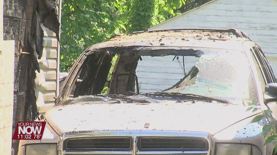 Multiple crews battle fire in Bath Township Sunday morning