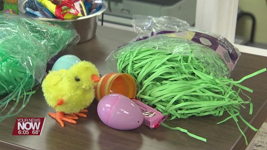 Keep Easter decorations and candy out of reach from the family pet